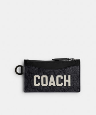 ＜COACH＞ジップ　カード　ケース・シグネチャー　キャンバス・コーチ　グラフィック